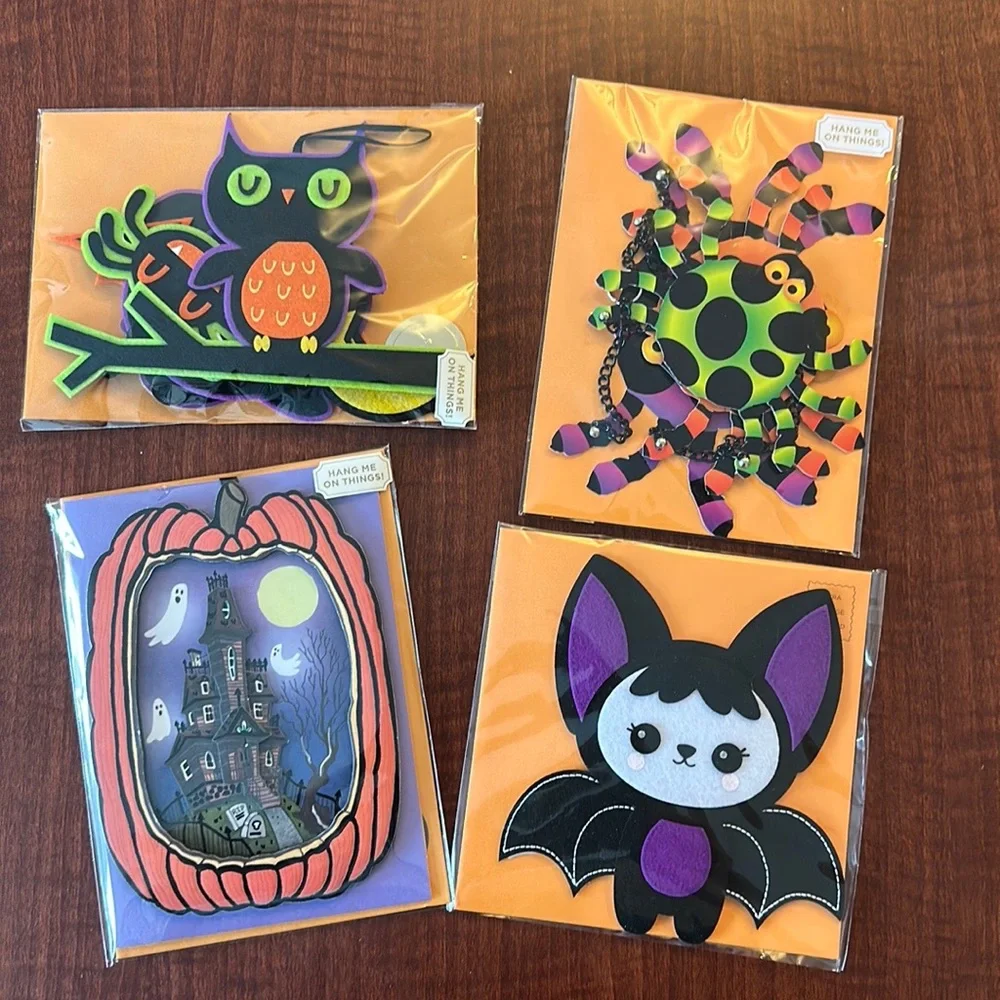 Papyrus Halloween Greeting Cards, bundle of 4 cards